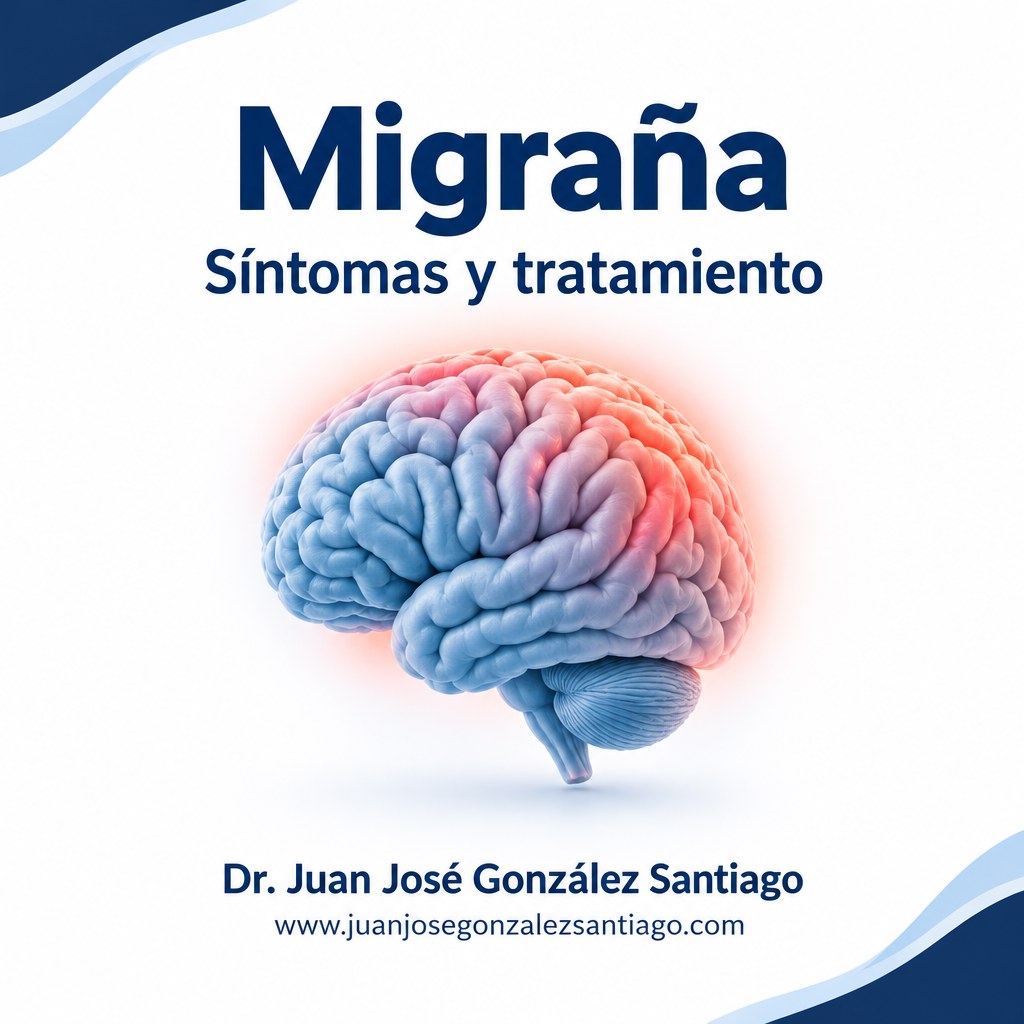 Ilustración médica 3D del cerebro para explicar la migraña