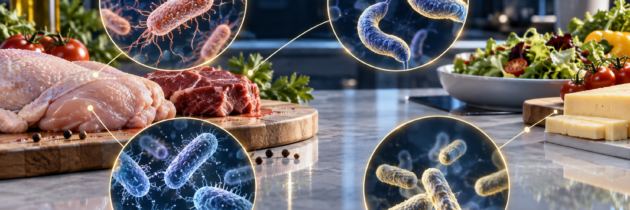 Bacterias en los alimentos: Salmonella, Campylobacter, E. coli y Listeria