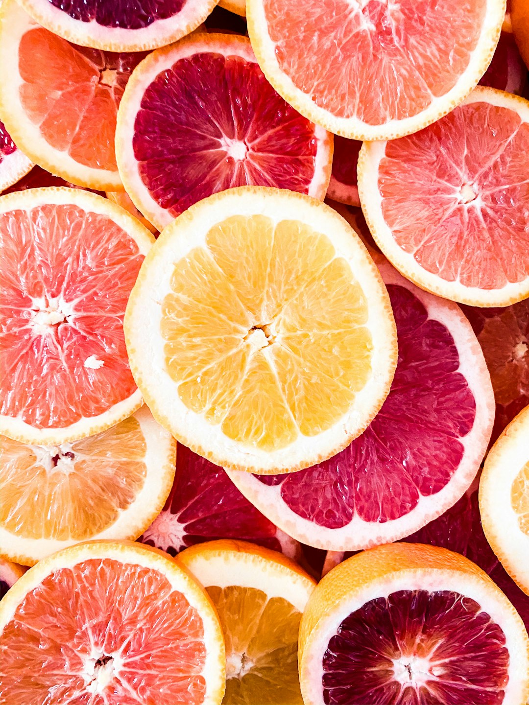 Pomelos cortados, fruta cítrica