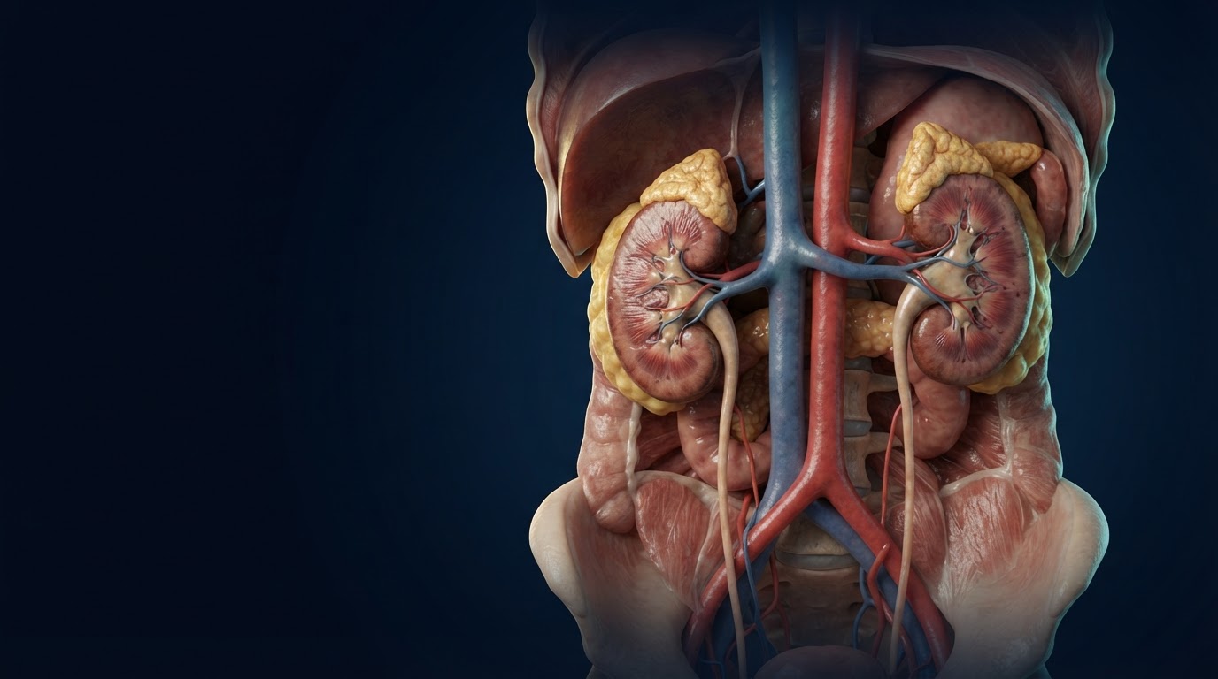 Imagen médica 3D sobre Riñón y salud urinaria