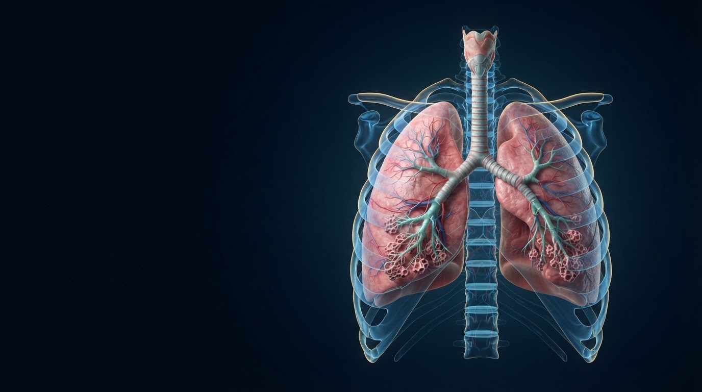 Imagen médica 3D sobre Salud respiratoria e infecciones