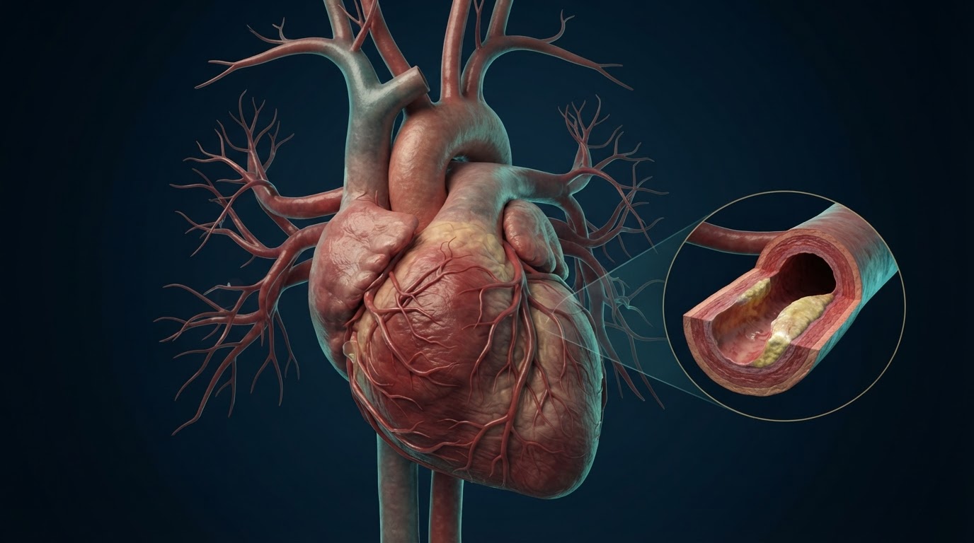Corazón y arterias: anatomía 3D de circulación